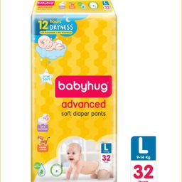 Babyhug Advanced Pant Style Diapers Large (L) Size - 32 Pieces-6