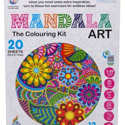 Ratnas Mandala Art Colouring Kit - Multicolour-26