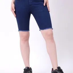 LEBEAUTI Women Regular Fit Denim Shorts-picture-27