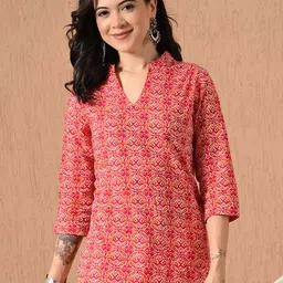Anouk Rustic Women Ethnic Motifs Printed Pure Cotton Straight Kurti-picture-15