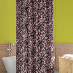 ArtzFolio Black & Brown Printed Water Proof Shower Curtain-28