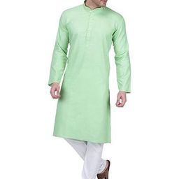 IMAGO Mandarin Collar Pure Cotton Straight Kurta-image-53