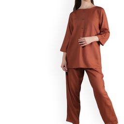 Style Shoes Round-Neck Top With Trouser Co-Ords-image-84