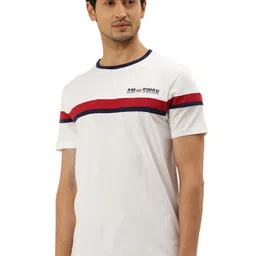 AMSWAN Men Printed Pockets T-shirt-image-80
