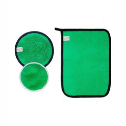 Softspun Microfiber Green & Black 3 Other 300 GSM Bath Towel-17