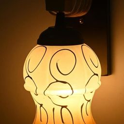 SOMIL Yellow Glass Cylinder Printed Wall Lamps-image-91