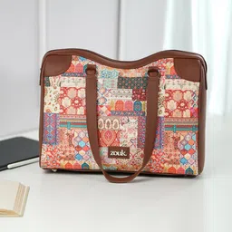 ZOUK Printed Structured Shoulder Bag image 5