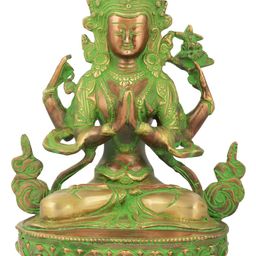 Exotic India Most Popular Tibetan Deity In Brass Handmade Made In India-image-93