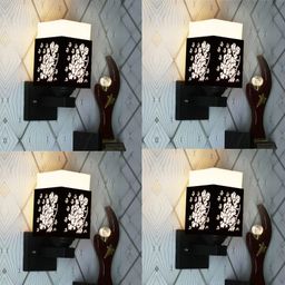 Gojeeva Black Wood Square Shaped Wall Lamp-picture-41