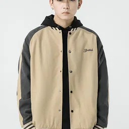 StyleCast x Revolte Men Colourblocked Tailored Jacket-image-12