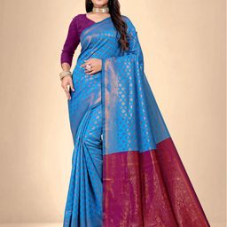 Abhilasha Woven Design Zari Pure Silk Kanjeevaram Saree-image-47