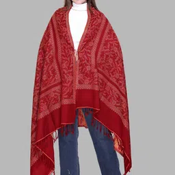 Tones-N-Shades Floral Woven Design Shawl-picture-50