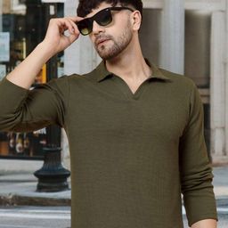 Rigo Polo Collar Pure Cotton T-shirt-picture-30