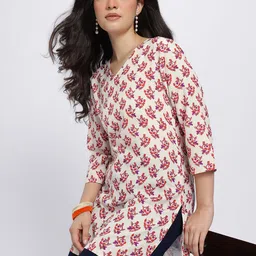 Anouk Rustic Floral Print Straight Kurti-picture-13