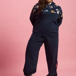 AUSTIVO Plus Size Printed Hooded Sweatshirt & Joggers-picture-29