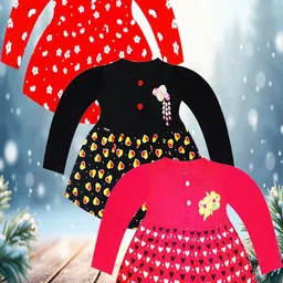 KidzzCart Polka Dot Print Fit & Flare Dress-picture-48