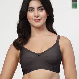 LILY Akihdar Pack Of 2 Full Coverage Non Padded Everyday Bra-14
