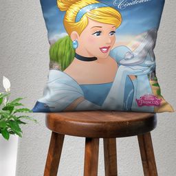 Disney Blue & Yellow Disney Princess Printed Cushion-image-18
