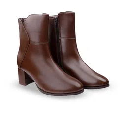Bxxy PU Work High-Top Block Pumps-12