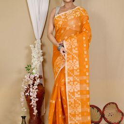 DipDiya Woven Design Pure Cotton Taant Saree-picture-39