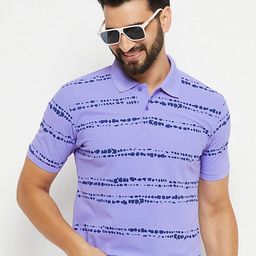 RENUOVO Men Printed Polo Collar Pockets T-shirt-image-45