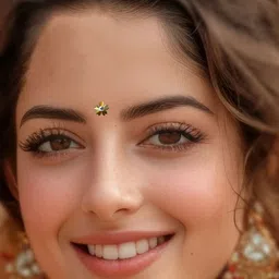Comet Busters 14-Pcs Traditional Designer Bindi - Gold image 5