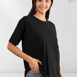 NEYSA Women 2 Printed Extended Sleeves Applique T-shirt-image-81