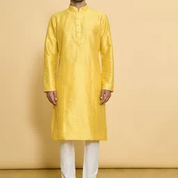 Arihant Rai Sinha Kurta Poly Blend Solid Plain Full Sleeve And Churidar Set-image-27