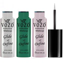 VOZO Set Of 3 Glide & Define Infusion Essential Liquid Eyeliner- 5ml Each- Shade- 03-05-11-image-77