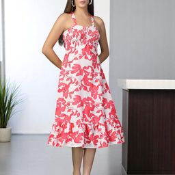 OOMPH! FACTOR Women Floral Printed Empire Midi Dress-image-18