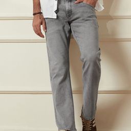 WROGN Men Comfort Straight Fit Light Fade Jeans-picture-8