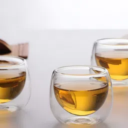 We3 Transparent Solid Glass Glossy Cups Set of Cups and Mugs image 4