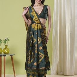 KAYOMMI Woven Design Zari Art Silk Banarasi Saree-image-55