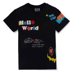 Gini and Jony Boys Typography Printed T-shirt-image-53