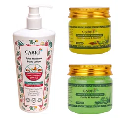 CARET ORGANIC Total Moisture Body Lotion & Papaya Kesar Gel & Neem Tulsi Aloevera Gel-26