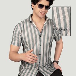 ALMATY Men Comfort Slim Fit Opaque Printed Casual Shirt-image-48