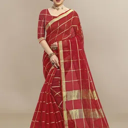 Moda Rapido Kota Doria Pure Cotton Saree-picture-15
