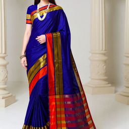 Anouk Rustic Woven Design Silk Cotton Banarasi Saree-picture-38