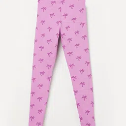 Fame Forever by Lifestyle Girls Printed Cotton Knit Bottom Ankle-Length Leggings-image-26