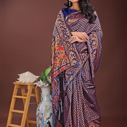 Pandadi Saree Woven Design Zari Silk Blend Sarees-image-41