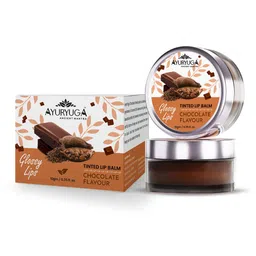 Ayuryuga Glossy Lips Ultra Hydrating Tinted Lip Balm - 10 g - Chocolate Flavor-35