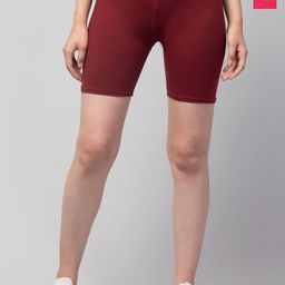 ULLAS Women Pack of 2 Skinny Fit Sports Shorts-image-100