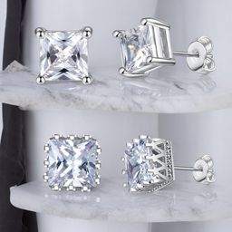 OOMPH Square Studs Earrings-12