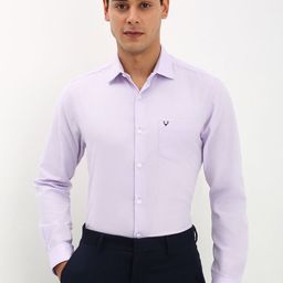 Allen Solly Men Spread Collar Solid Cotton Slim Fit Formal Shirt-image-81