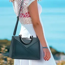 Exotic Structured Textured Handheld Bag image 3