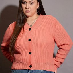 SASSAFRAS Curve Women Solid Front Button Cardigan-9