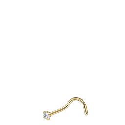 Abhooshan Gold-Plated Cubic Zirconia Stud Nosepin-21
