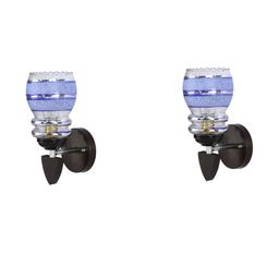 SOMIL Blue Glass Cylinder Wall Lamps-image-75