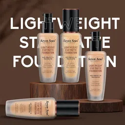 Seven Seas Full Coverage Stay Matte Foundation With Vitamin C - 40ml - Skin 02 image 3