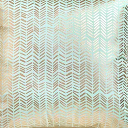 Home Centre Velour Green & Gold-Toned Geometric Square Cushion Cover-picture-6